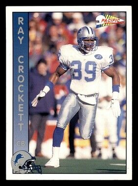1992 Pacific #413 Ray Crockett Football Card Detroit Lions CB
